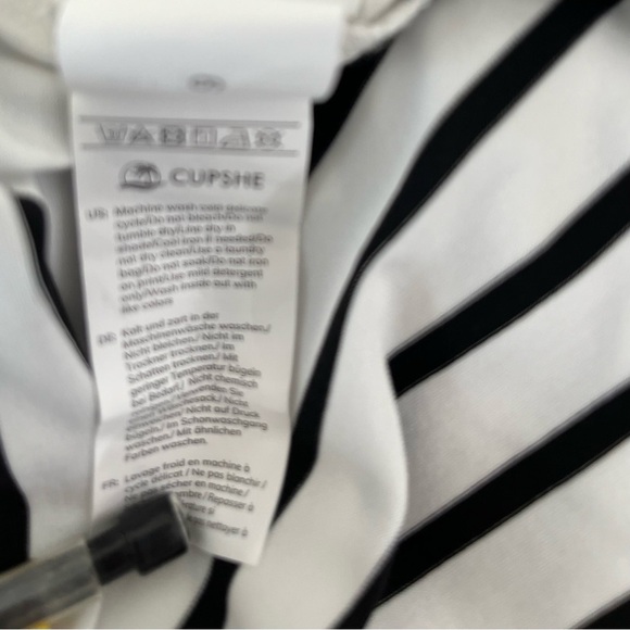 CUPSHE White Black Stripe Scoop Neck Sleeveless Maxi Dress Coverup - Picture 14 of 16